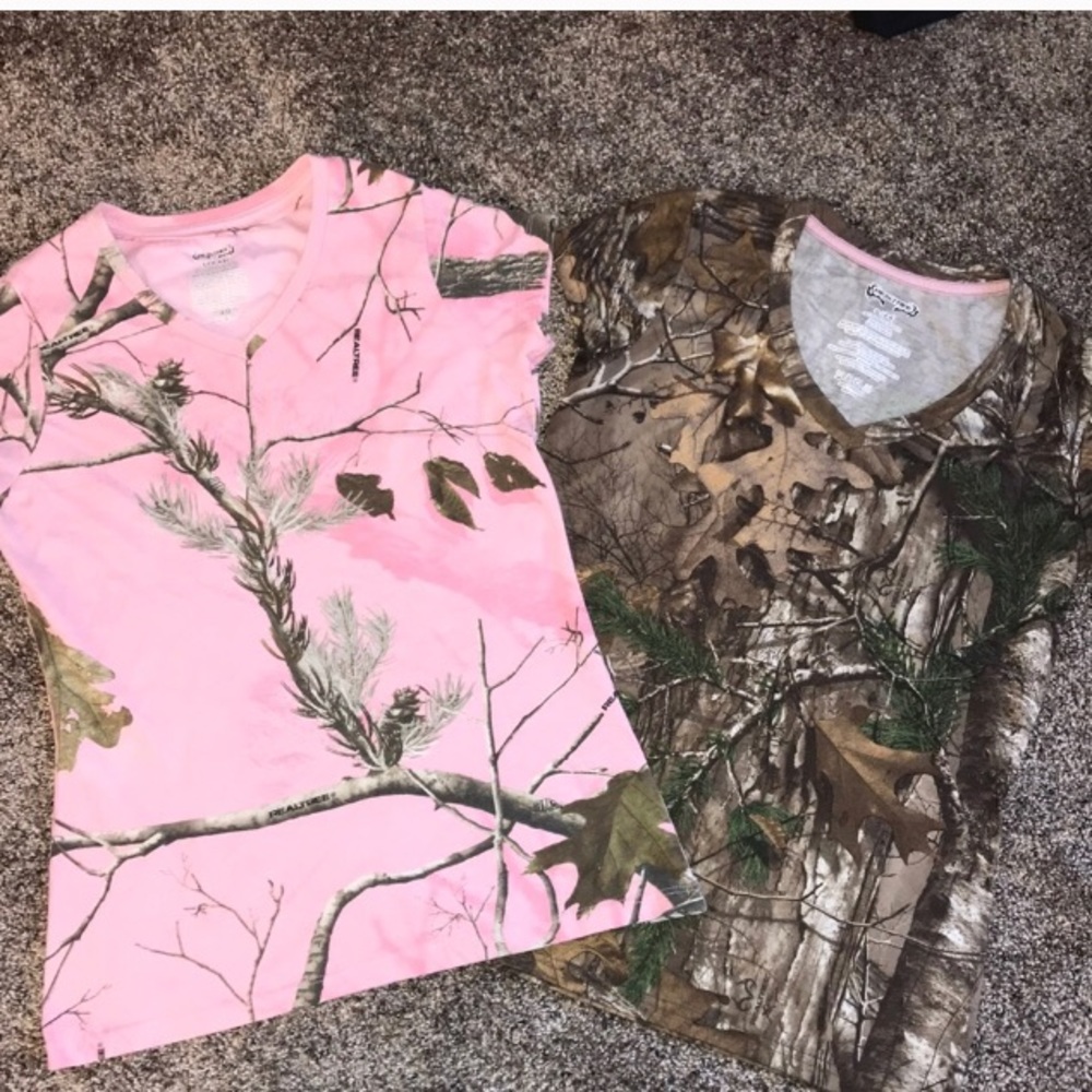 2 REALTREE CAMO TOPS